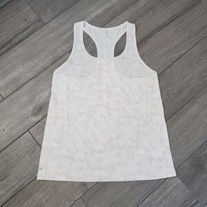 Fabletics polyester blend white cream tank top size S